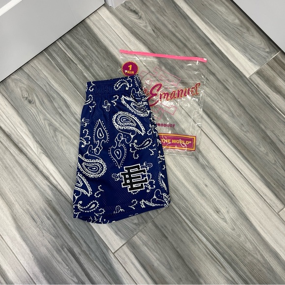 Eric Emanuel Royal Paisley EE Basic Shorts - Picture 2 of 3